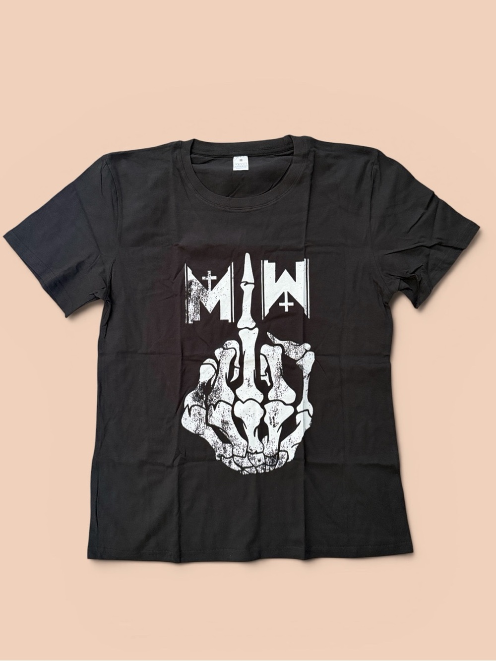 Motionless in White Black Graphic Skeleton Hand Tee
